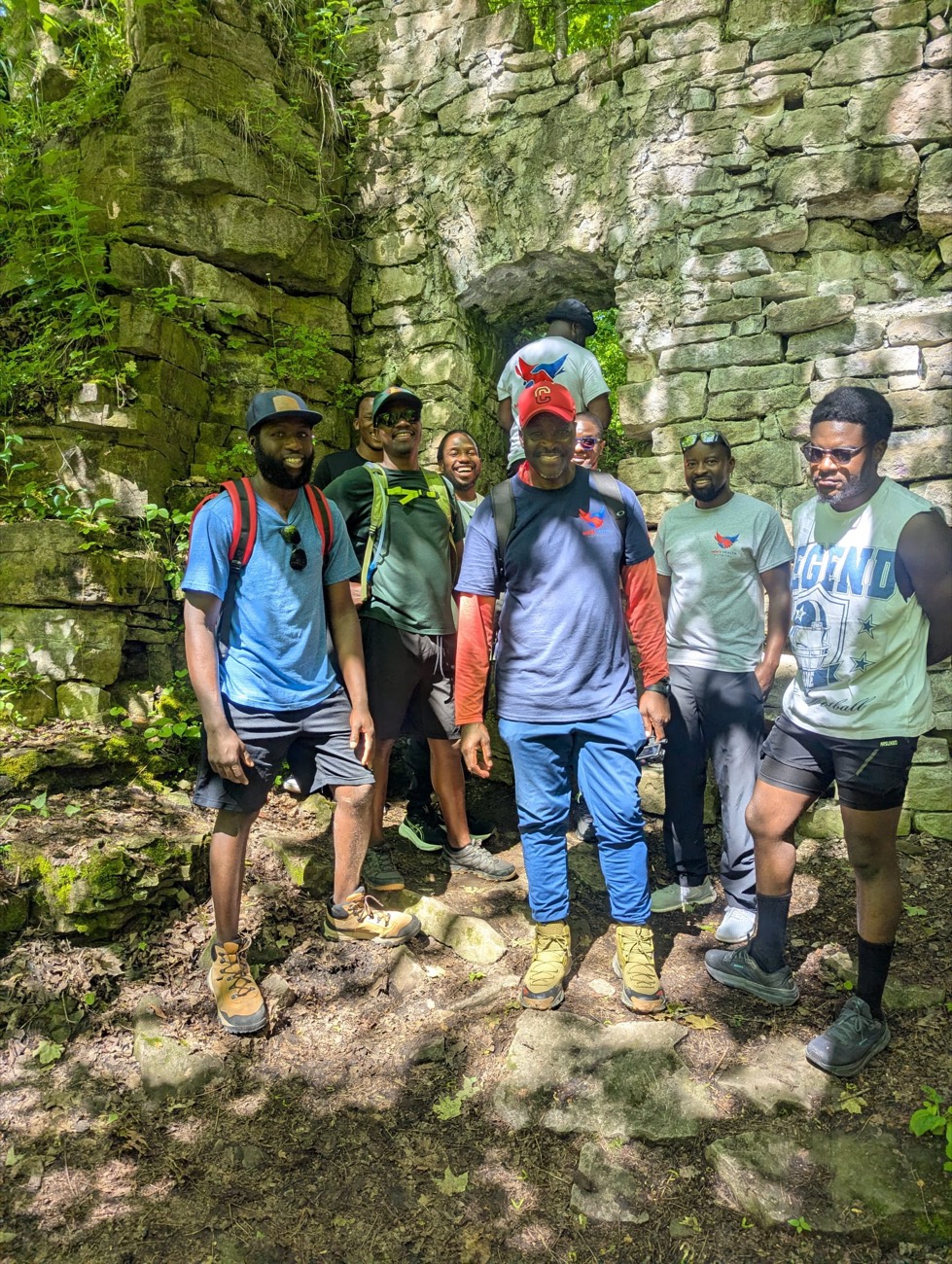 Men's Health Network community gathering on a hike